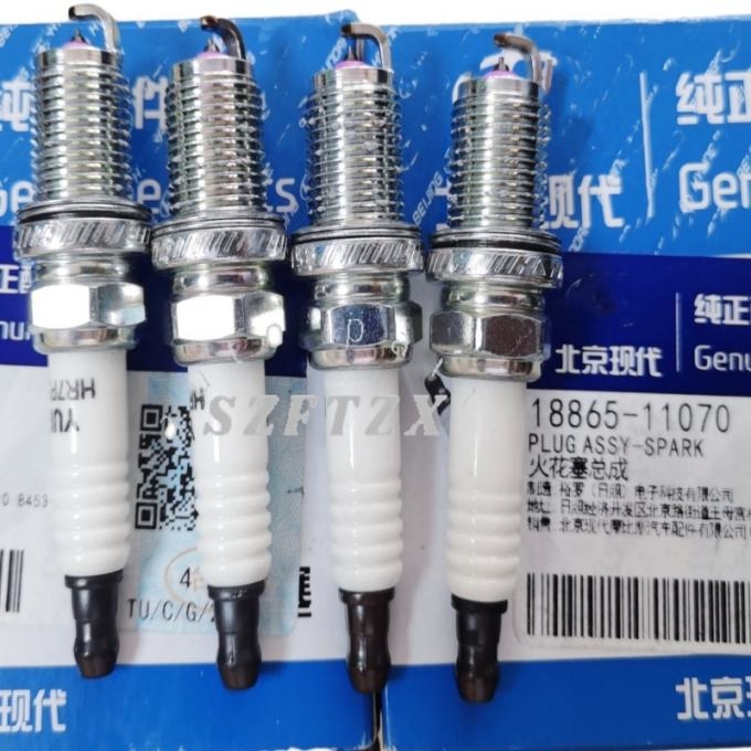 Genuine New 1886511070 27410-37100 Spark Plug 4Pcs For HYUNDAI SANTA FE TIBURON  KIA SEDONA