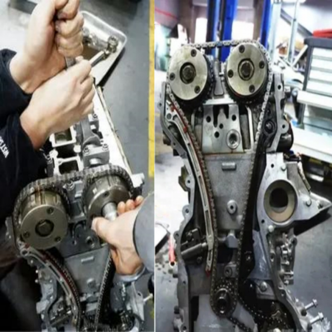 2432125000 Auto Timing Chain Kit 2441025001 7PCS Hyundai Timing Chain For 2.0L G4KD Engine